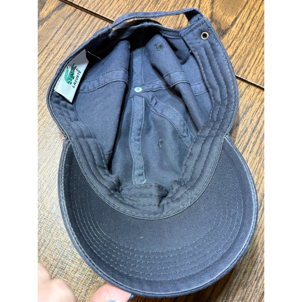 Lacoste Baseball Hat Adjustable Strap Blue One Size Casual Athletic - Picture 2 of 11